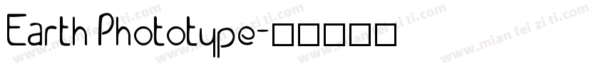 Earth Phototype字体转换